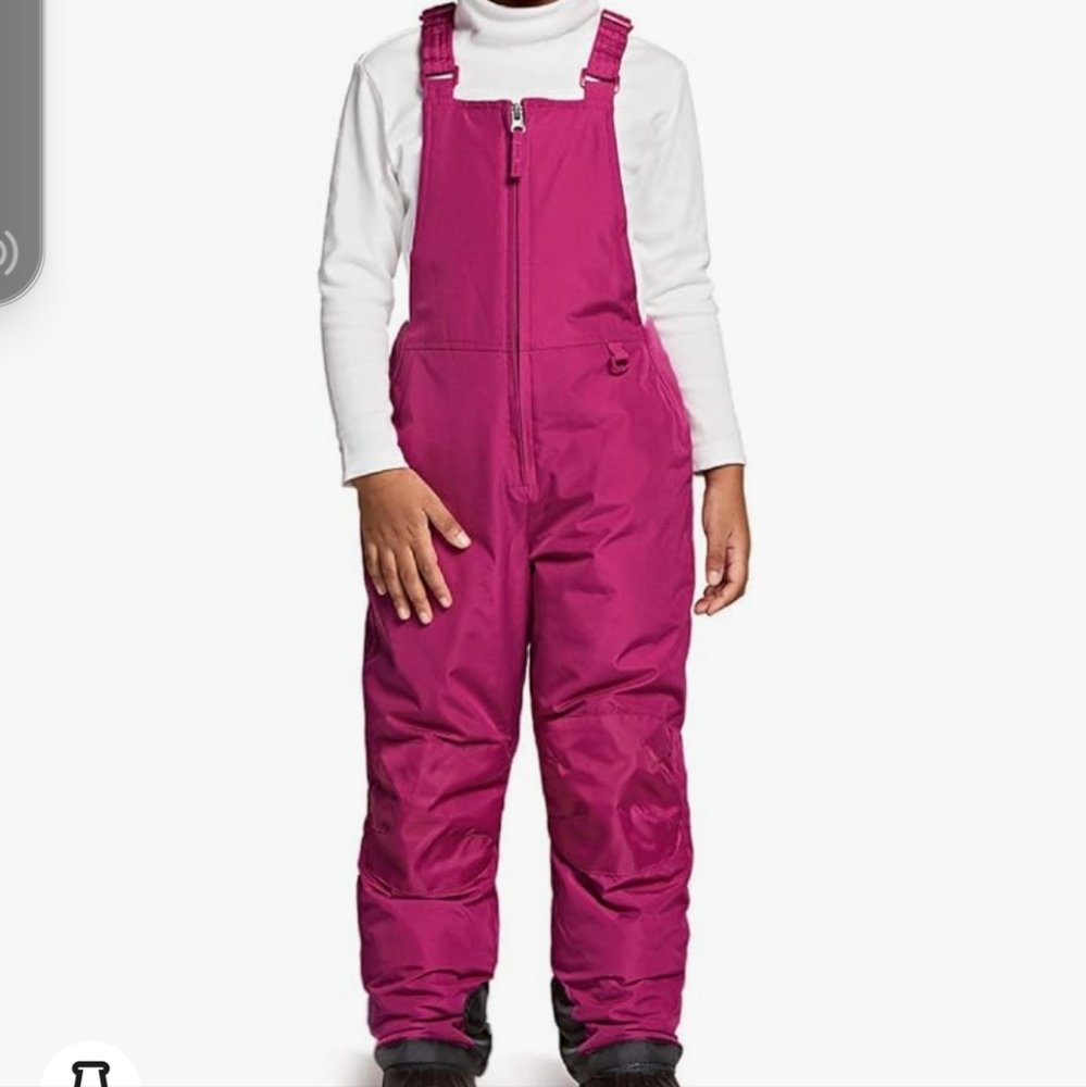 TSLA Toddler Girl Winter Snow Bib Waterproof Overalls, Ripstop Ski Pants 2T